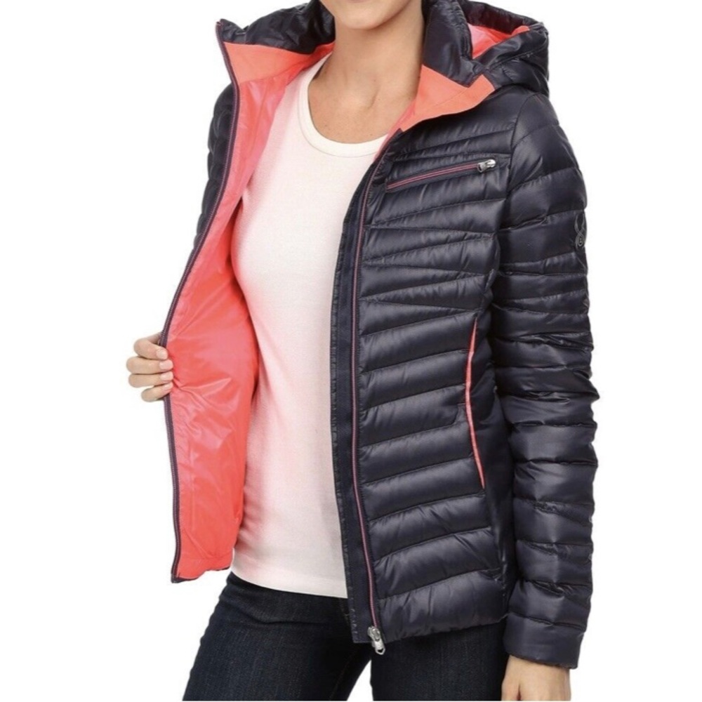 NWOT SPYDER Timeless Hooded Down Jacket Size Medium